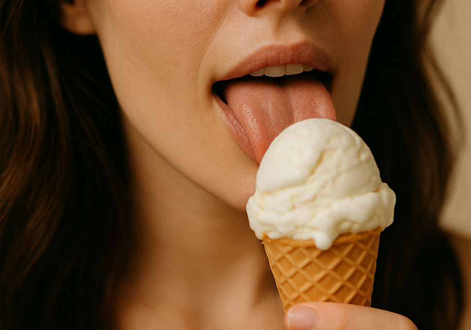 Luna likes ice cream